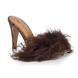 Brother Vellies Palms Feather Mule